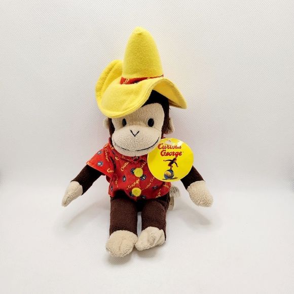Vintage Curious George Plush Doll Stuffed Animal 1990s Y2K - Picture 1 of 11